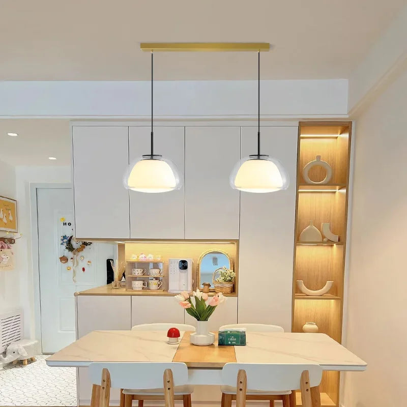 Afralia™ Jelly Amber Chandelier - Luxury Glass Lighting Fixtures for Home Decor