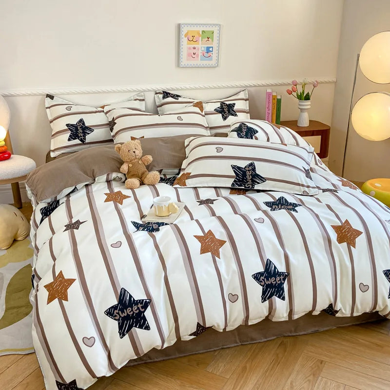 Afralia™ Animal Pattern Bedding Set - King/Queen Size Quilt Set for Comfortable Home.
