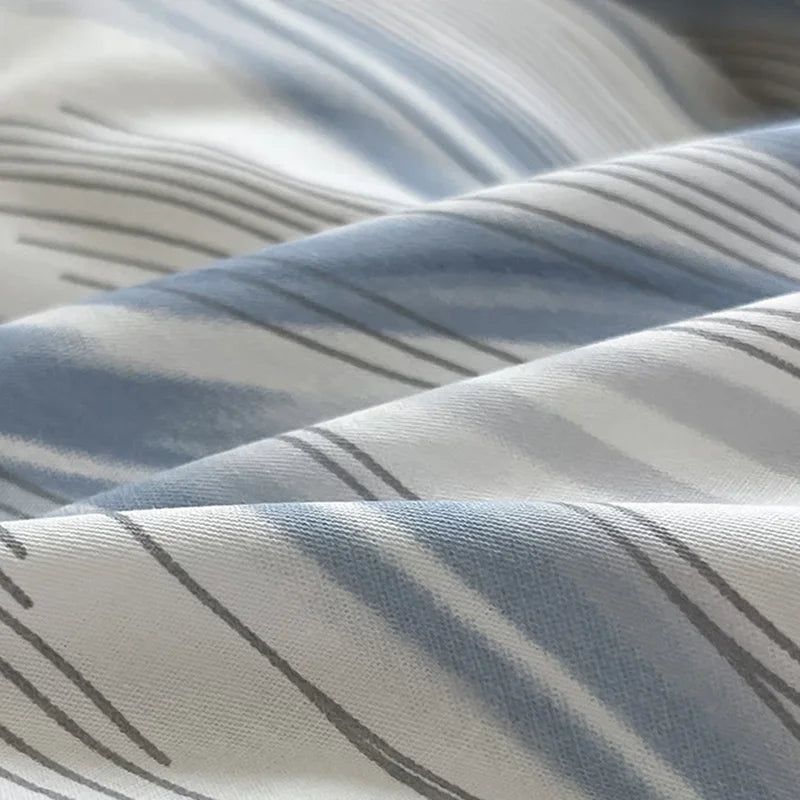 Afralia™ Nordic Twill Printed Cotton Bedding Set for King/Queen Bed