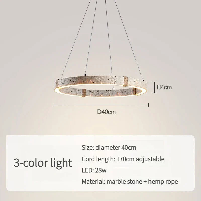Afralia™ Nordic Marble Stone Sphere LED Chandelier for Home Decoration
