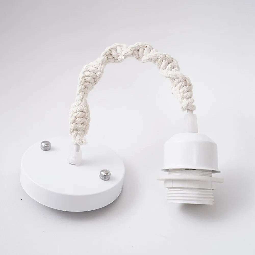 Afralia™ Hemp Rope LED Pendant Lamp with E27 Base for Boho Industrial Farmhouse Decor
