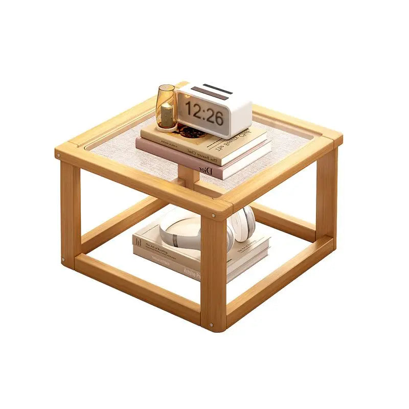 Afralia™ Modern Glass Coffee Table Set for Small Apartment Living Room