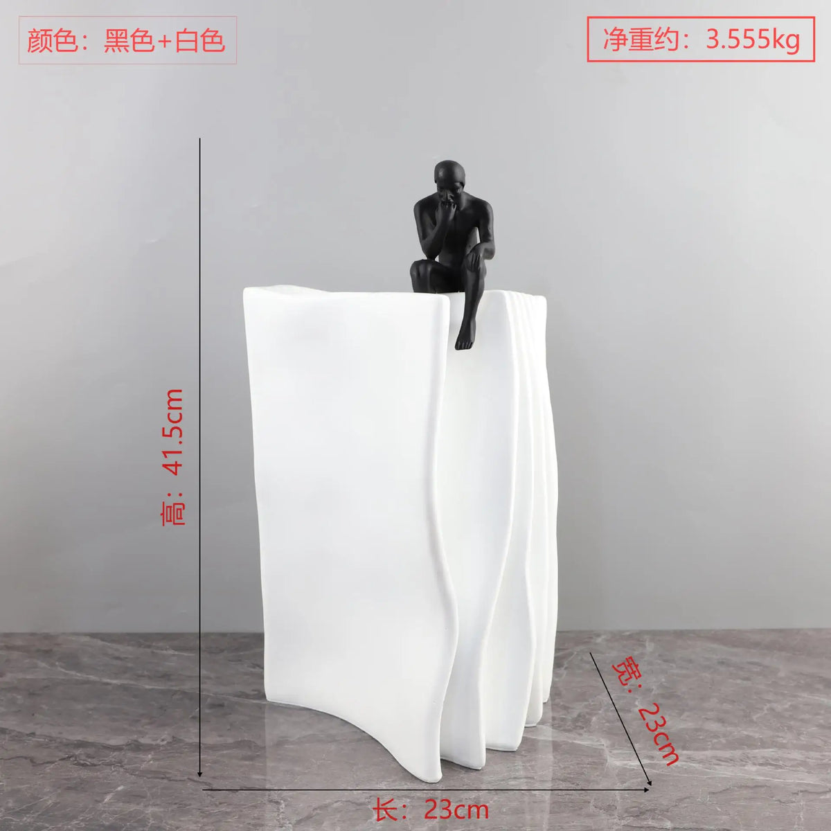Afralia™ Resin Thinking Portrait Sculpture Abstract Figure Decorative Figurine Home Decor