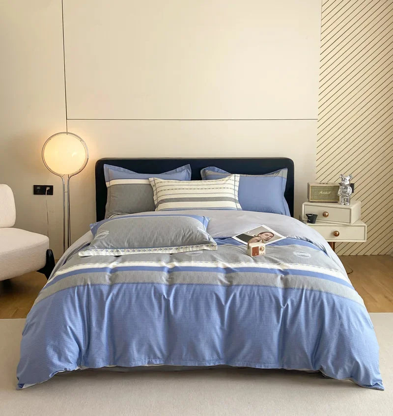 Afralia™ Pastoral Printed Cotton Bedding Sets for Comfortable Sleep