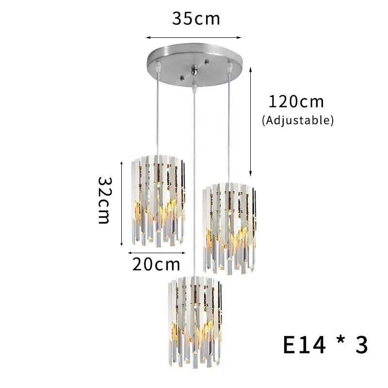 Afralia™ Modern Gold Crystal LED Chandelier for Home Luxury Indoor Lighting