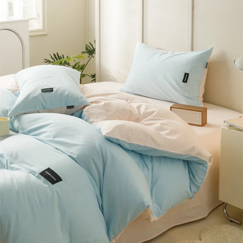 Afralia™ Cotton Bedding Set Super Soft Comforter All Season Home Textile
