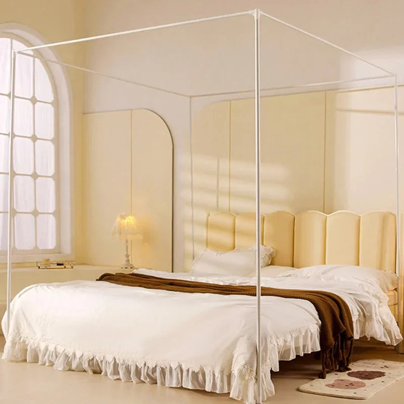 Afralia™ Large Space Mosquito Net with Bracket. Encrypt Mesh, Insect-Proof Bed Curtain for Household.