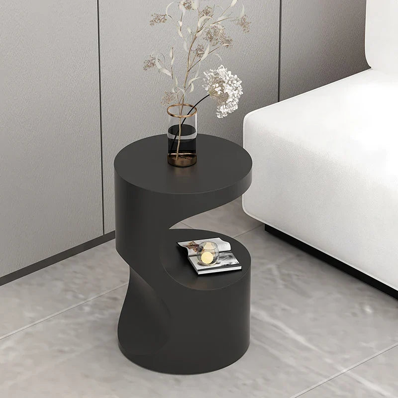 Afralia™ Modern Light Luxury Sofa Side Table High Quality Unique Design