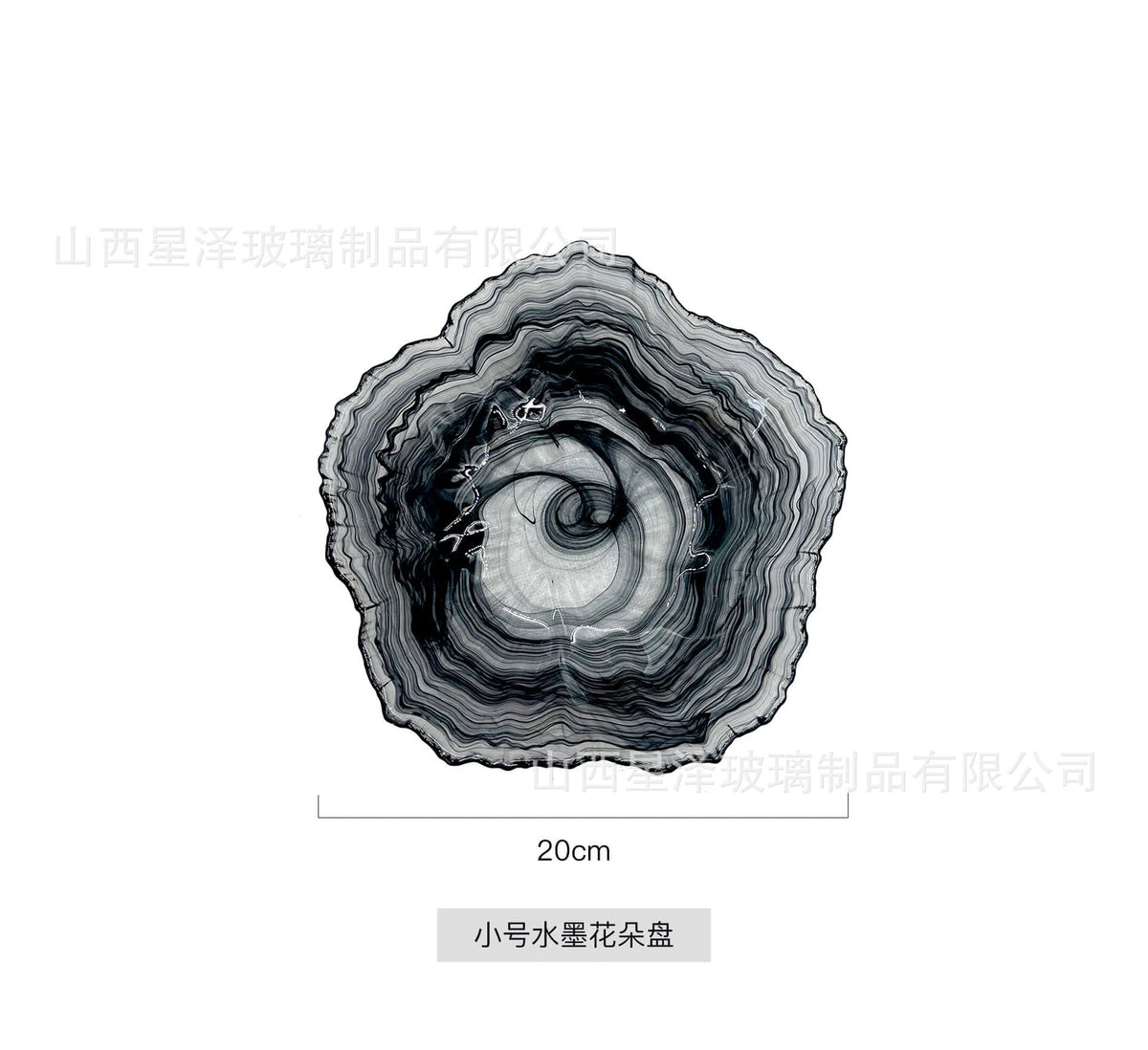 Afralia™ Elegant Flower Glass Plate Dinner Pearl Fruit Snack Jewelry Trinket Dish