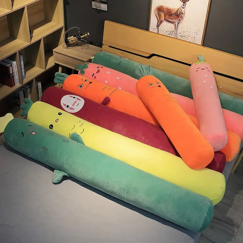 Afralia™ Cylindrical Long Pillow: Detachable, Washable, Side-Sleeping Body Support