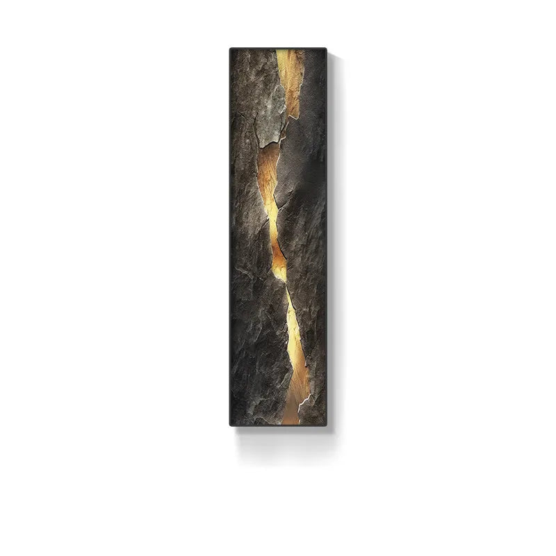 Afralia™ Mountain Crystal Porcelain LED Wall Lamp for Living Room Décor.