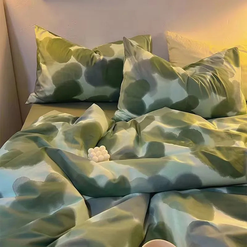 Afralia™ Tie Dye Print Quilt Cover: Super Soft Summer Comforter for Naked Sleeping