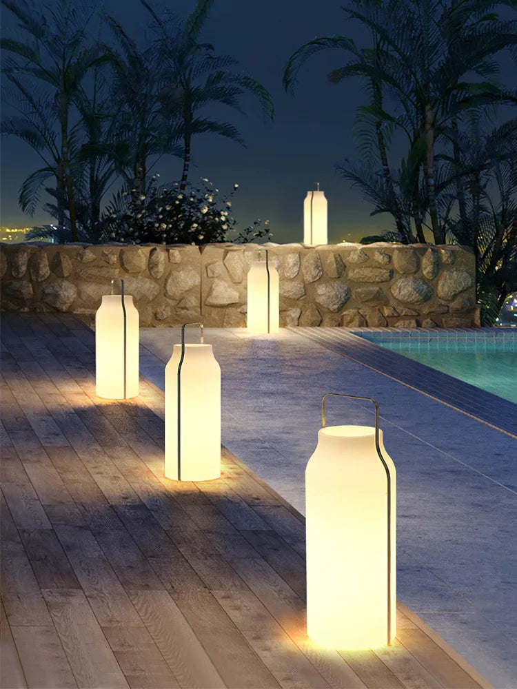 Afralia™ LED Stainless Steel Outdoor Lawn Light: Waterproof, Portable, & Atmosphere-Enhancing.