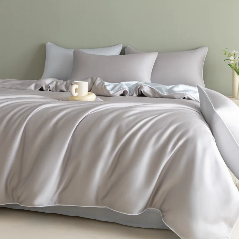 Afralia™ Silky Summer Cooling Bedding Set for Single Bed