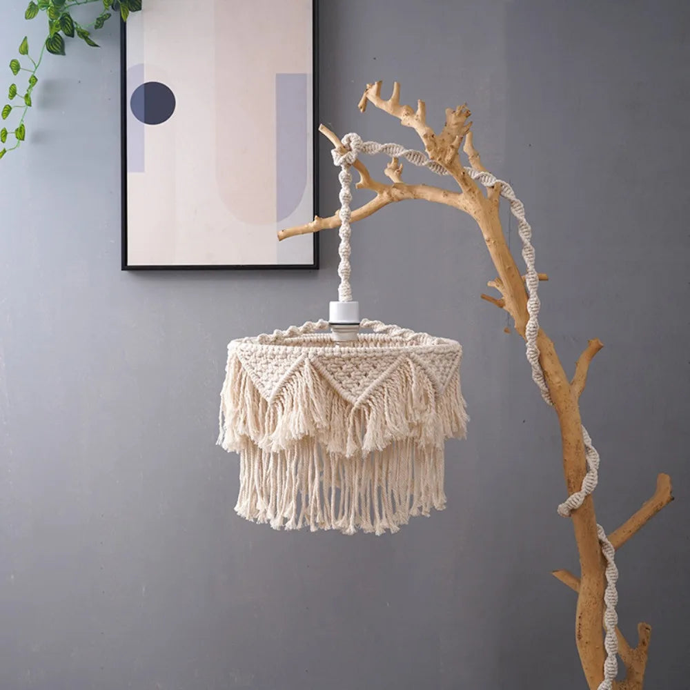 Afralia™ Hemp Rope LED Pendant Lamp with E27 Base for Boho Industrial Farmhouse Decor