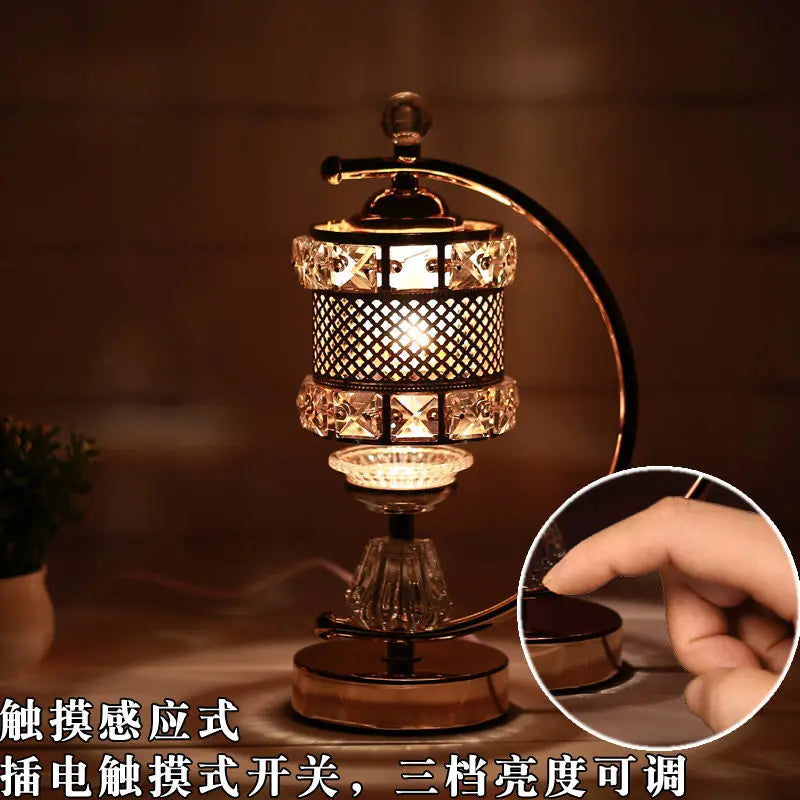 Afralia™ Retro Sleep Aromatherapy Essential Oil Lamp Home Bedroom Aroma Stove Plugin