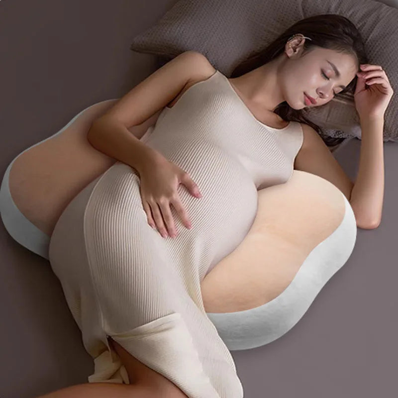 Afralia™ Pregnancy Sleep Pillow: Adjustable Body Cushion for Side Sleeping & Lumbar Support