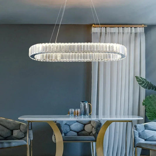 "Afralia™ Crystal Ceiling Pendant Chandelier – Luxury Light for Living Room, Bedroom, and Dining Area"