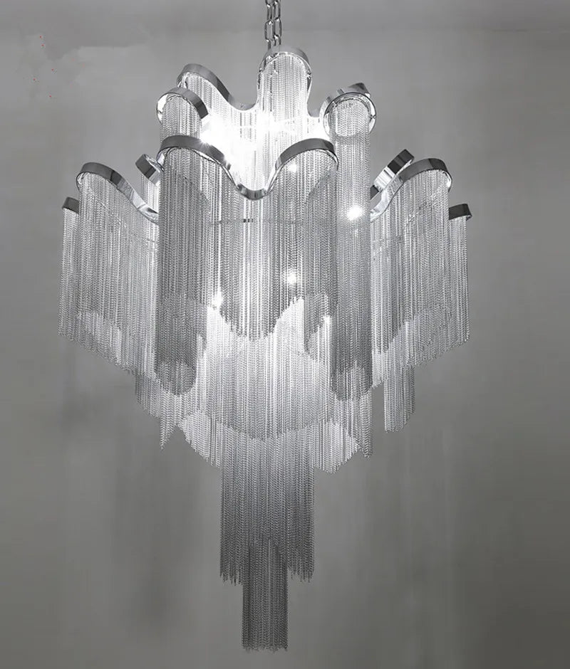 Afralia™ Nordic Crystal Beads Chandelier Pendant for Home Kitchen, Bedroom