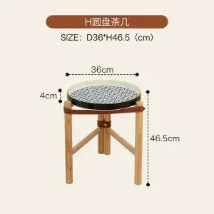 Afralia™ Ceramic Tray Coffee Table, Nordic Solid Wood Sofa Side Table and Creative Storage Desk