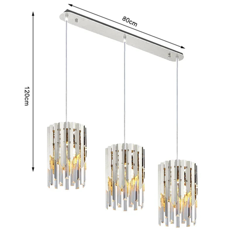 Afralia™ Modern Gold Crystal LED Chandelier for Home Luxury Indoor Lighting