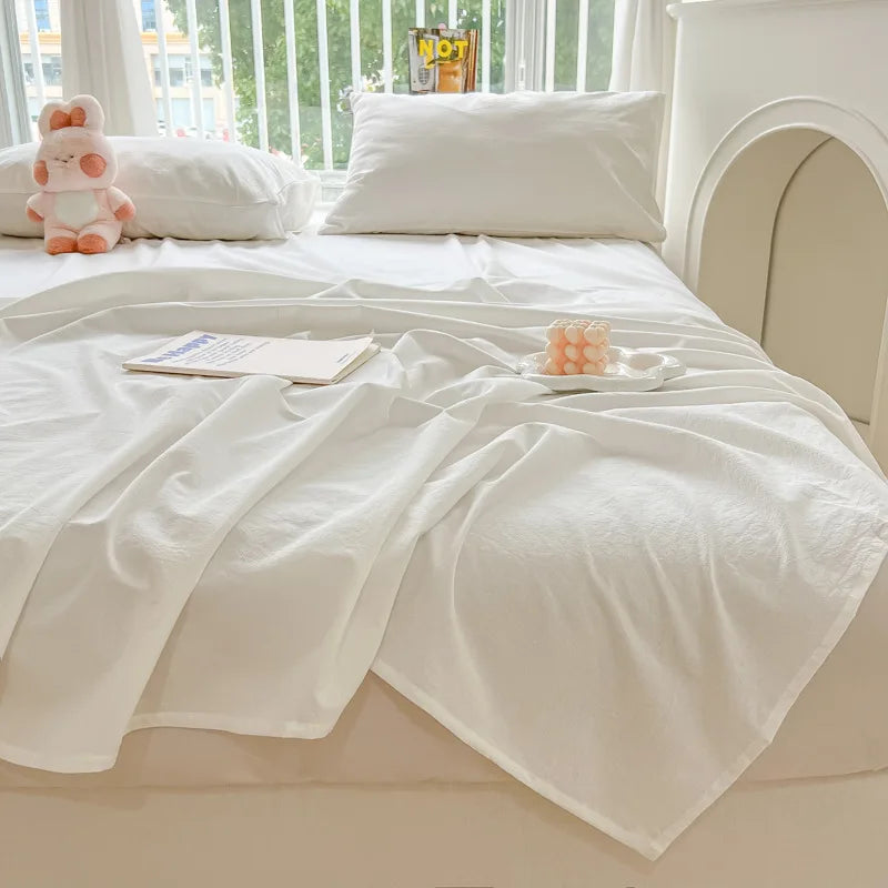 Afralia™ Checkered Single Bed Sheet - Skin-Friendly and All Seasons Bed Linen
