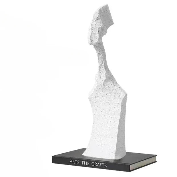 Afralia™ Abstract Characters Sculpture Decoration for Modern Living Room Hotel Entry Wine Cabinet