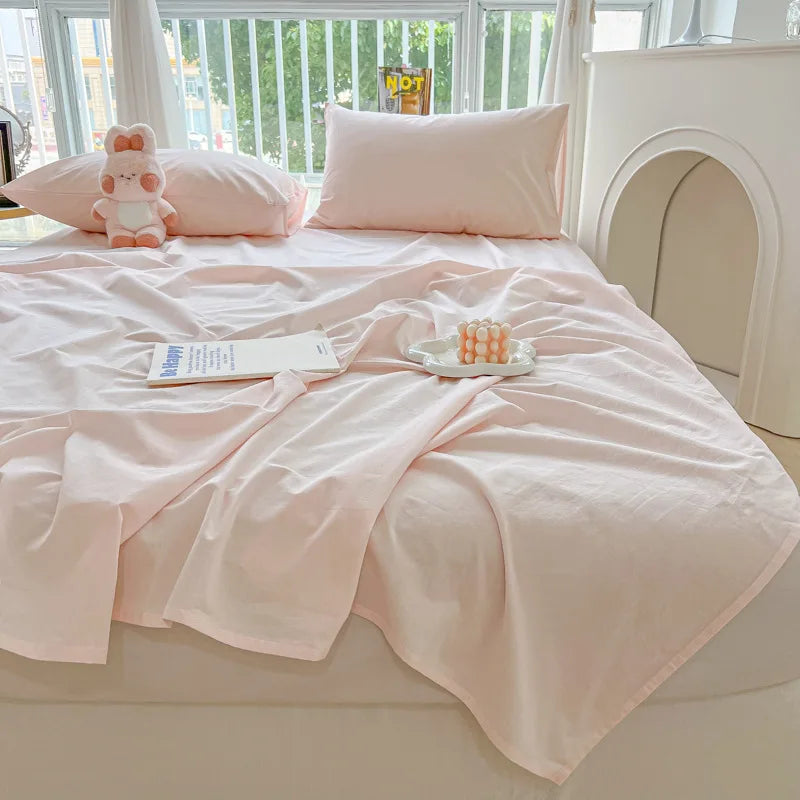 Afralia™ Checkered Single Bed Sheet - Skin-Friendly and All Seasons Bed Linen