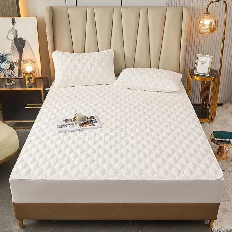 Afralia™ Soft Anti-Slip Fitted Bed Sheet with Thick Stitching – Cozy, Machine Washable Mattress Cover