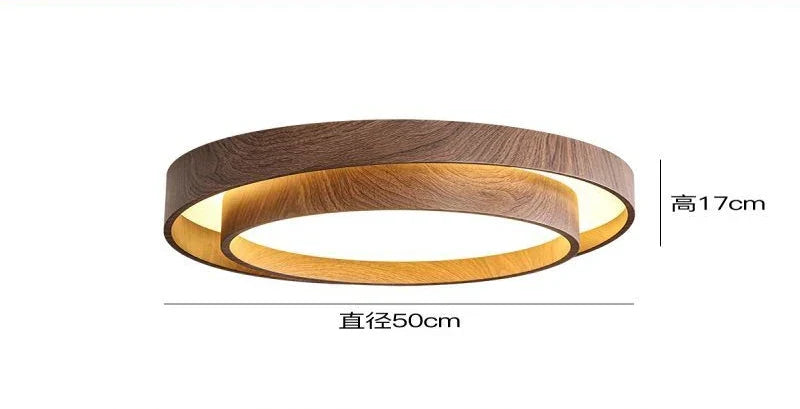 Afralia™ Japanese Walnut Bedroom Ceiling Light - Premium Quality Study Room Light