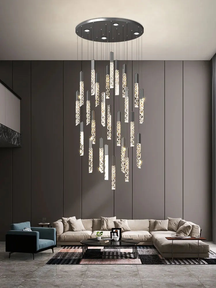 Modern Crystal Pendant Light by Afralia™ for Kitchen Island, Dining Room, Art Deco Ambiance