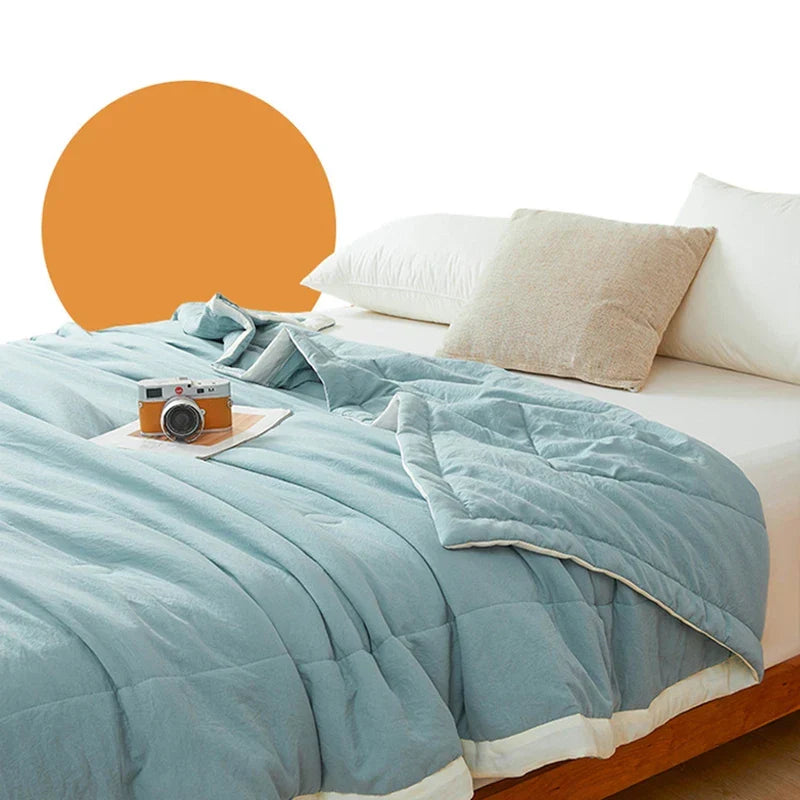 Afralia™ Summer Breeze Cotton Quilt for Queen/King Double Single Bed
