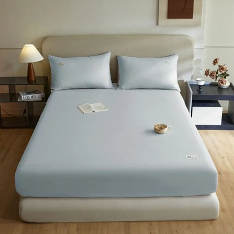 Afralia™ Soft Cotton Anti-Slip Fitted Sheet: European Skin-Friendly Mattress Protector