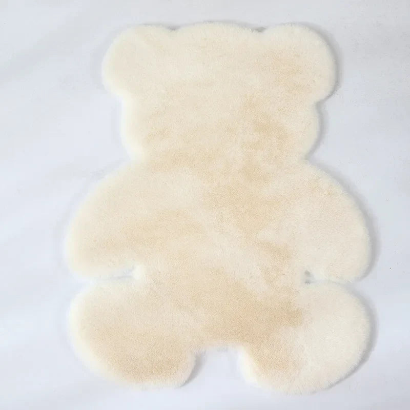 Afralia™ Soft Faux Rabbit Fur Floor Mat | Cozy Carpet for Sofa, Bedroom, Bedside