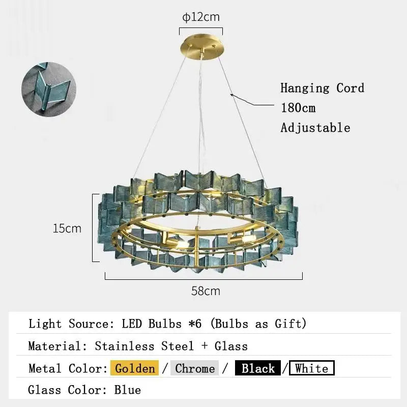 Afralia™ Nordic Luxury Living Room Chandelier: Modern American Style Art Lighting Fixtures