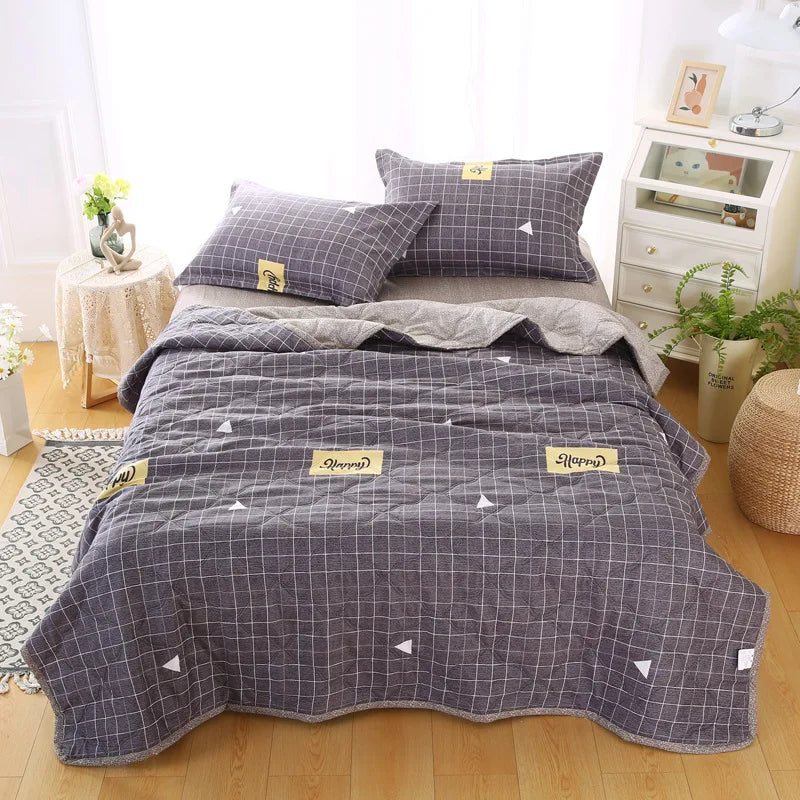 Afralia™ Nordic Printed Cooling Comforter Bedding for Adults- Soft Single Double Blankets