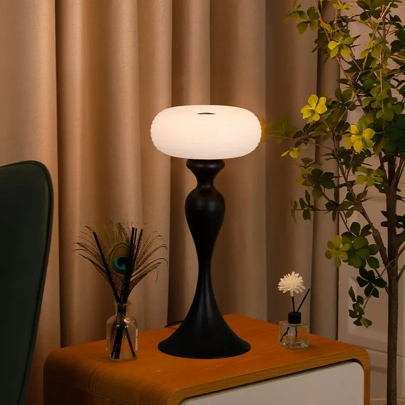 Afralia™ Retro Roman Living Room Sofa Side Table Antique Chinese Desk Lamp