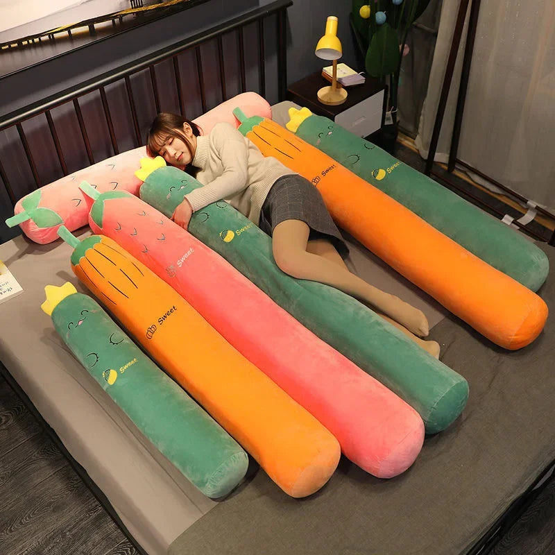 Afralia™ Cylindrical Long Pillow: Detachable, Washable, Side-Sleeping Body Support