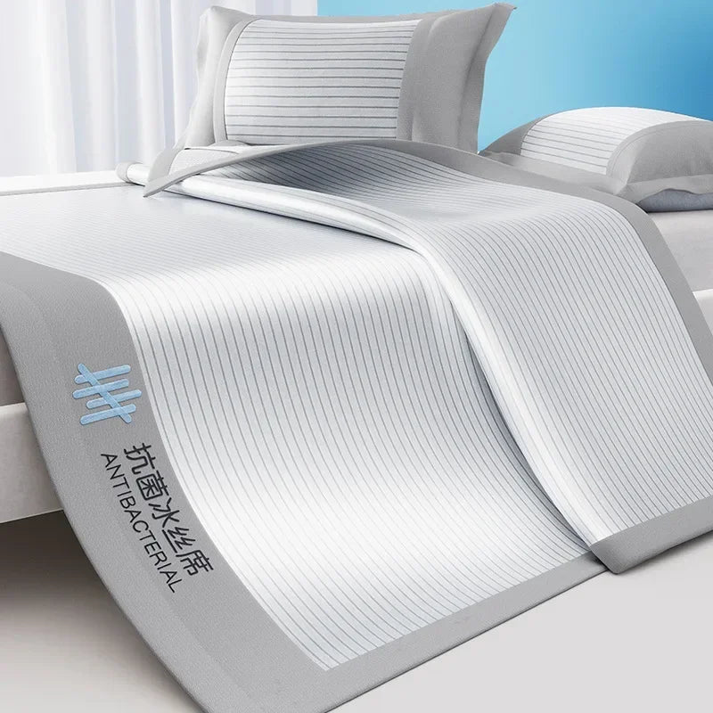 Afralia™ Silky Touch Antibacterial Cooling Mattress Sleeping Mat in Solid Color for Bedding