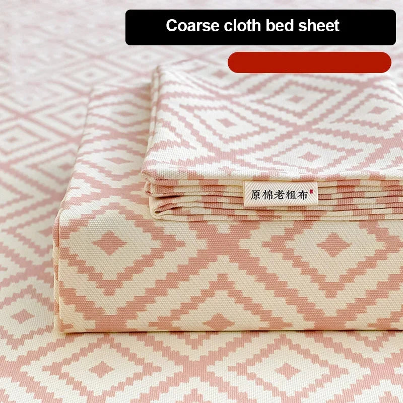 Afralia™ Diamond Pattern Bed Sheet Set: High Quality Polyester, Breathable Cool Mat for Summer