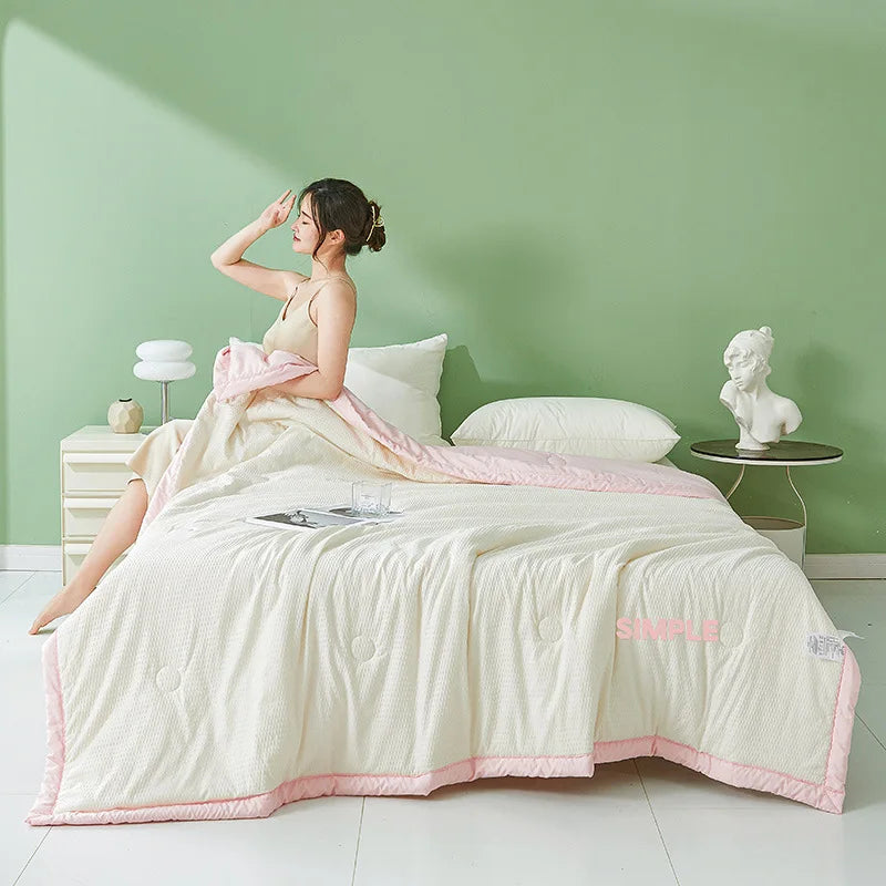 Afralia™ Summer Cool Quilt with Soybean Fiber for Single Double Bed