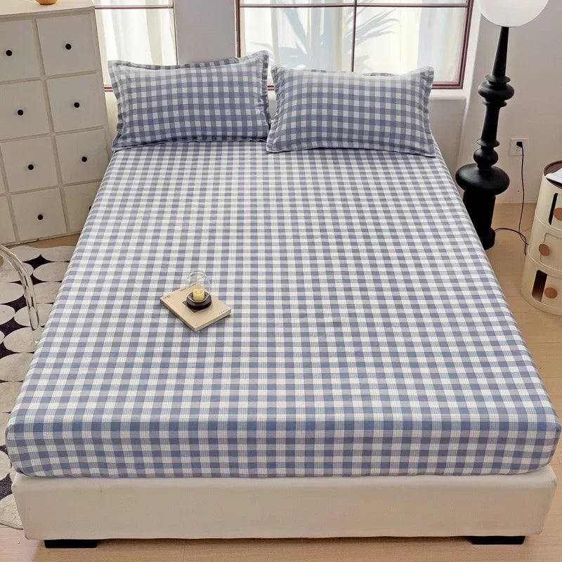 Afralia™ Japanese Style Thick Fitted Sheet for Queen/King Bed