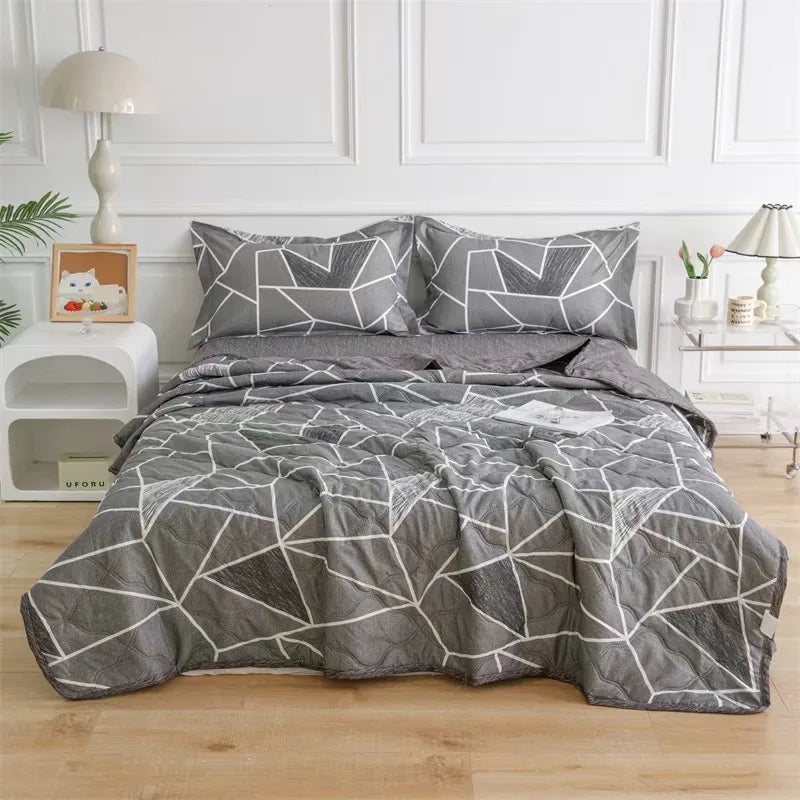 Afralia™ Summer Cool Quilt, Washed Cotton Single Air-Conditioned Blanket