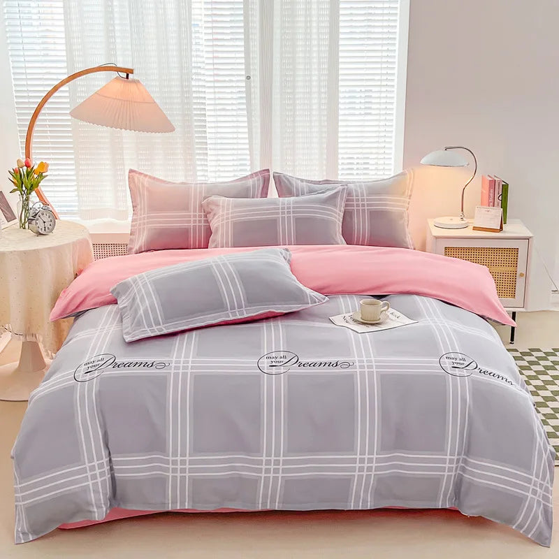 Afralia™ Soft Plant Printed Bedding Sets Cozy Quilt Cover for Summer & Autumn