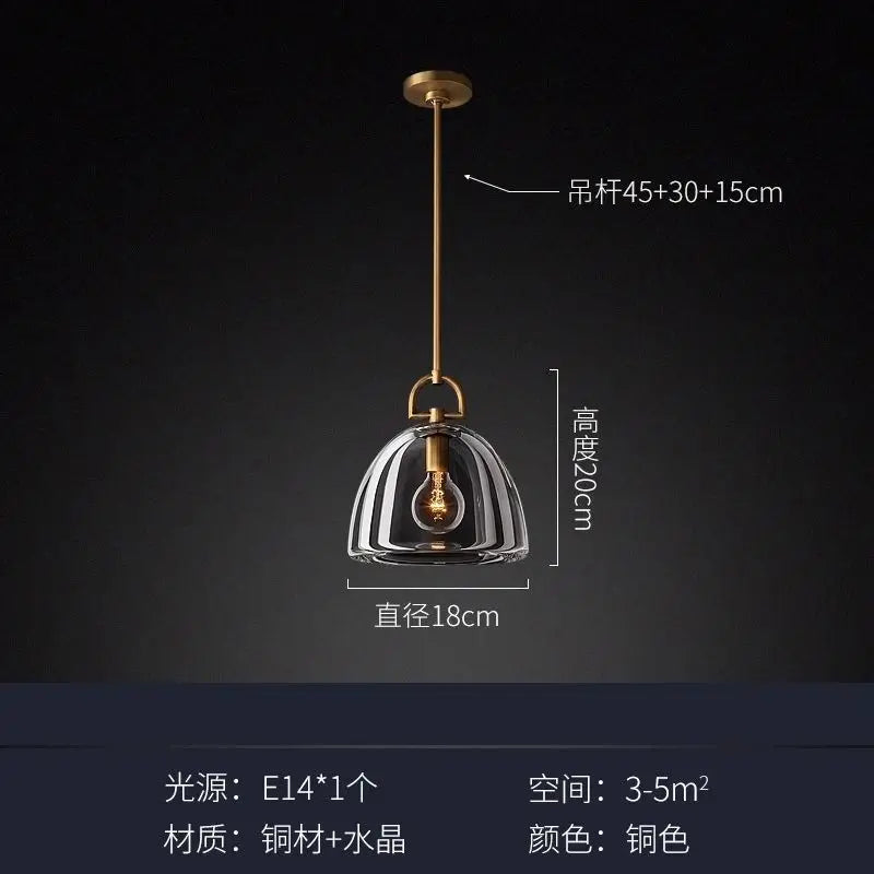 Afralia™ Luxury Crystal Chandelier LED Light for Home Decor and Dining, Nordic Style Glass Lighting