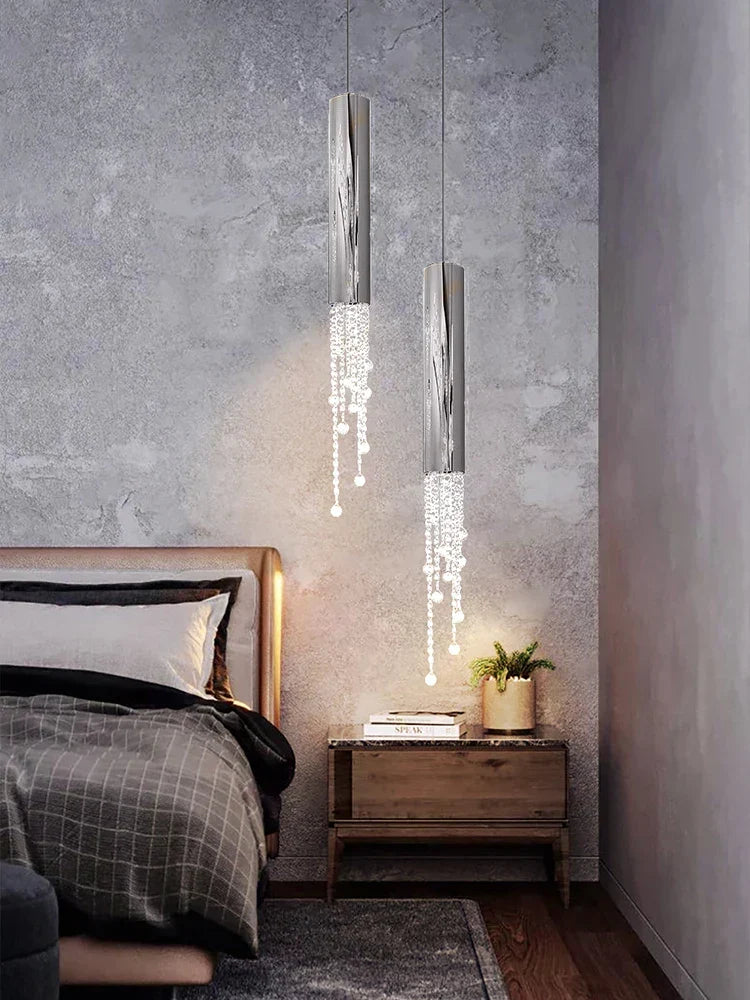 Afralia™ Gold Crystal Chandelier: Modern Luxury Lighting for Living Room, Staircase, Villa.