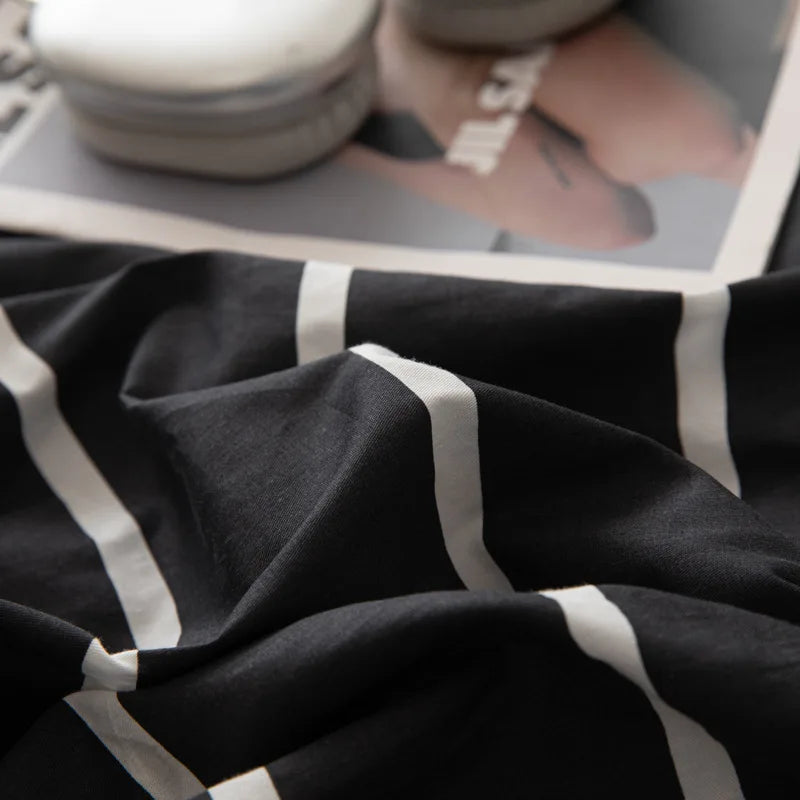 Afralia™ Nordic Cotton Bedding Sets High Quality Queen Twin Comforter Set