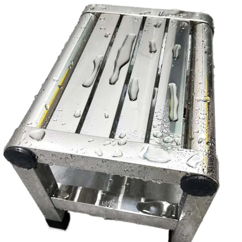 Afralia™ Metal Vanity Chair: Postmodern Salon Storage Stool for Home Furniture