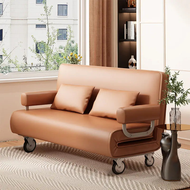 Afralia™ Luxury Modern Folding Sofa Bed Single Lounge Chair Elegant Apartment Recliner