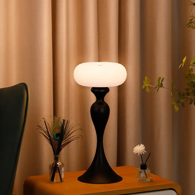 Afralia™ Retro Roman Living Room Sofa Side Table Antique Chinese Desk Lamp